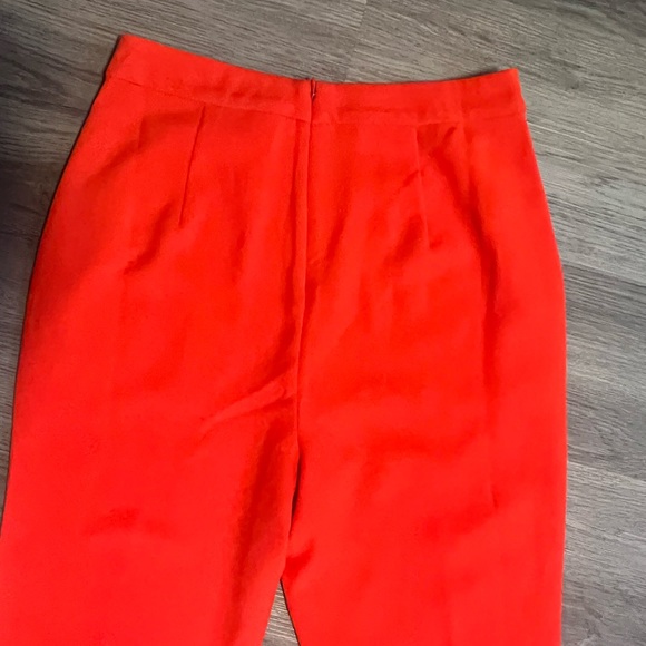 Michael Costello Revolve Red Wide Leg Flare Pants Valentines Size M. P64 - Picture 4 of 6